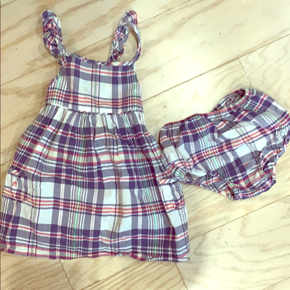 Plaid Baby girl Ralph Lauren dress. 9 mos